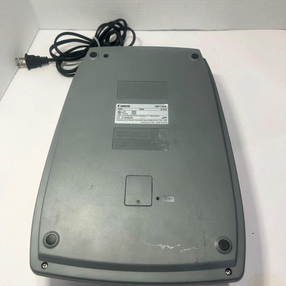 Canon MP11DX Silver and Black Calculator, Clock and Calendar